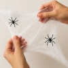 Pajęczyna halloween pająk dekoracje ozdoby halloween sztuczna biała pająki